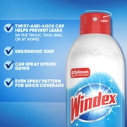 Windex Fast Shine Foam Glass, Window, and Mirror All Purpose Cleaner, No-Drip Aerosol Cleaning Spray, 19 oz
