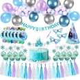 thumbnail image 2 of Disney Frozen Anna girl Baby shower favor Snow Elsa Princess decoración de fiesta, pancarta de papel, adorno para pastel, decoración de primer cumpleaños, 2 of 4