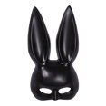 thumbnail image 2 of Máscara de Pascua de vacaciones Novedad Disfraz de de mujer Máscaras Orejas de conejo Máscara para teatros Fiesta temática de Pascua Negro Macarena portada de fiesta, 2 of 8