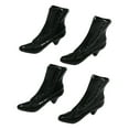 thumbnail image 2 of JWQFBC 2 Pairs Women Figure Boot High Heel Shoes Plastic 1/12 Scale Doll Room Black, 2 of 9