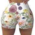 thumbnail image 2 of Fotbe Autumn Garden Shorts Sin Costuras – Shorts Deportivos de Cintura Alta para Mujer, Elásticos para Gimnasio, Yoga, Running o Ciclismo-XX-Large, 2 of 8