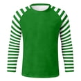 thumbnail image 4 of Mens Striped Long Sleeve Crew Neck T Shirt Casual Basic Top Tee Shirt Clothes, 4 of 4