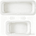 thumbnail image 2 of Extendable Sink Colander Strainer Basket, Wash Vegetables and Fruits, Drain Cooked Pasta and Dry Dishes - Adjustable Over the Sink Colander Drainer Basket - #02 White, 2 of 6