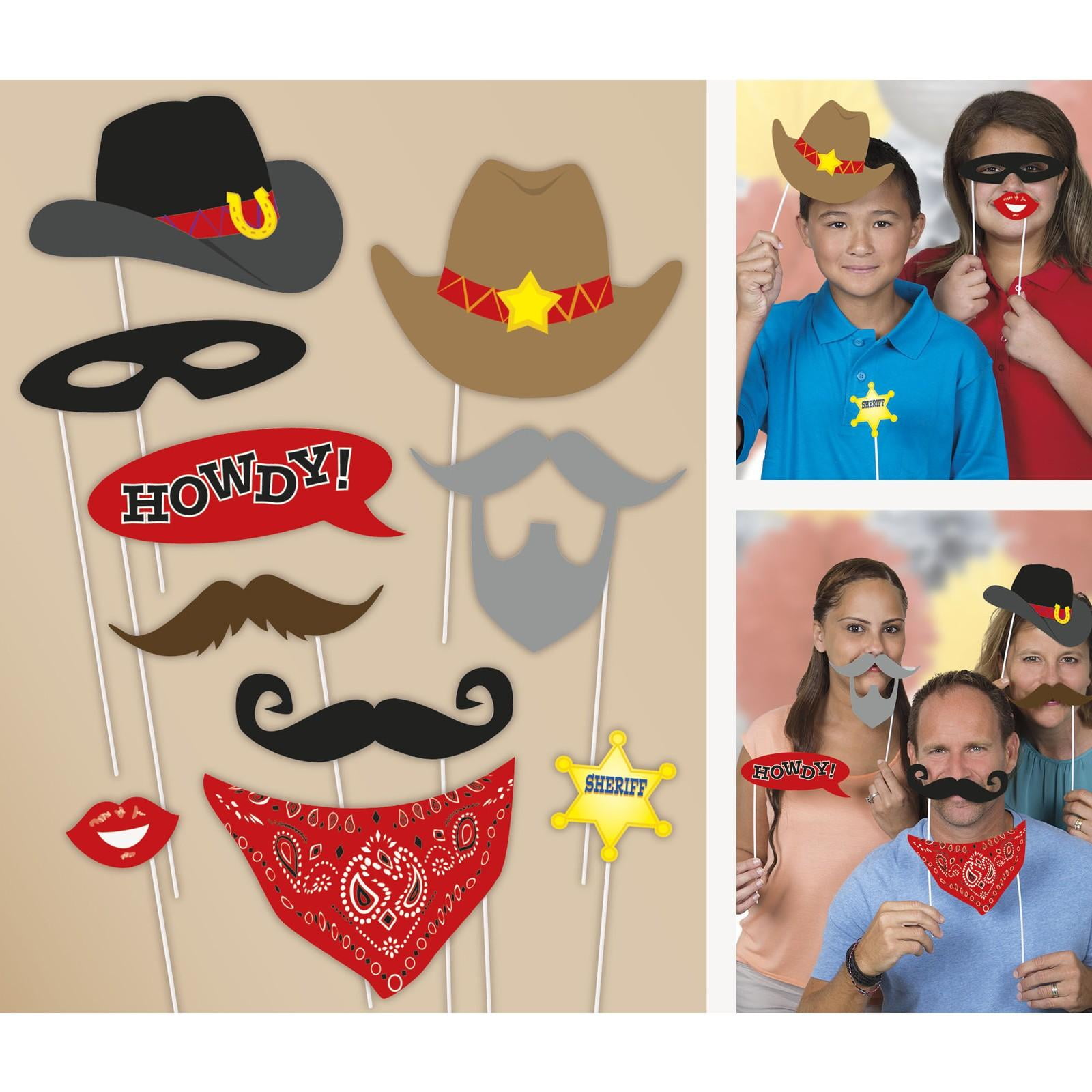 printable western photo booth props