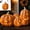 Small, variant on Fall Decor - Halloween Pumpkin Decorations Resin Pumpkin Jack O' Lantern with Flameless Candle - Vintage Autumn Farmhouse Table Decoration for Home Indoor Outdoor Front Porch Mantel ,5.9inche(Small)