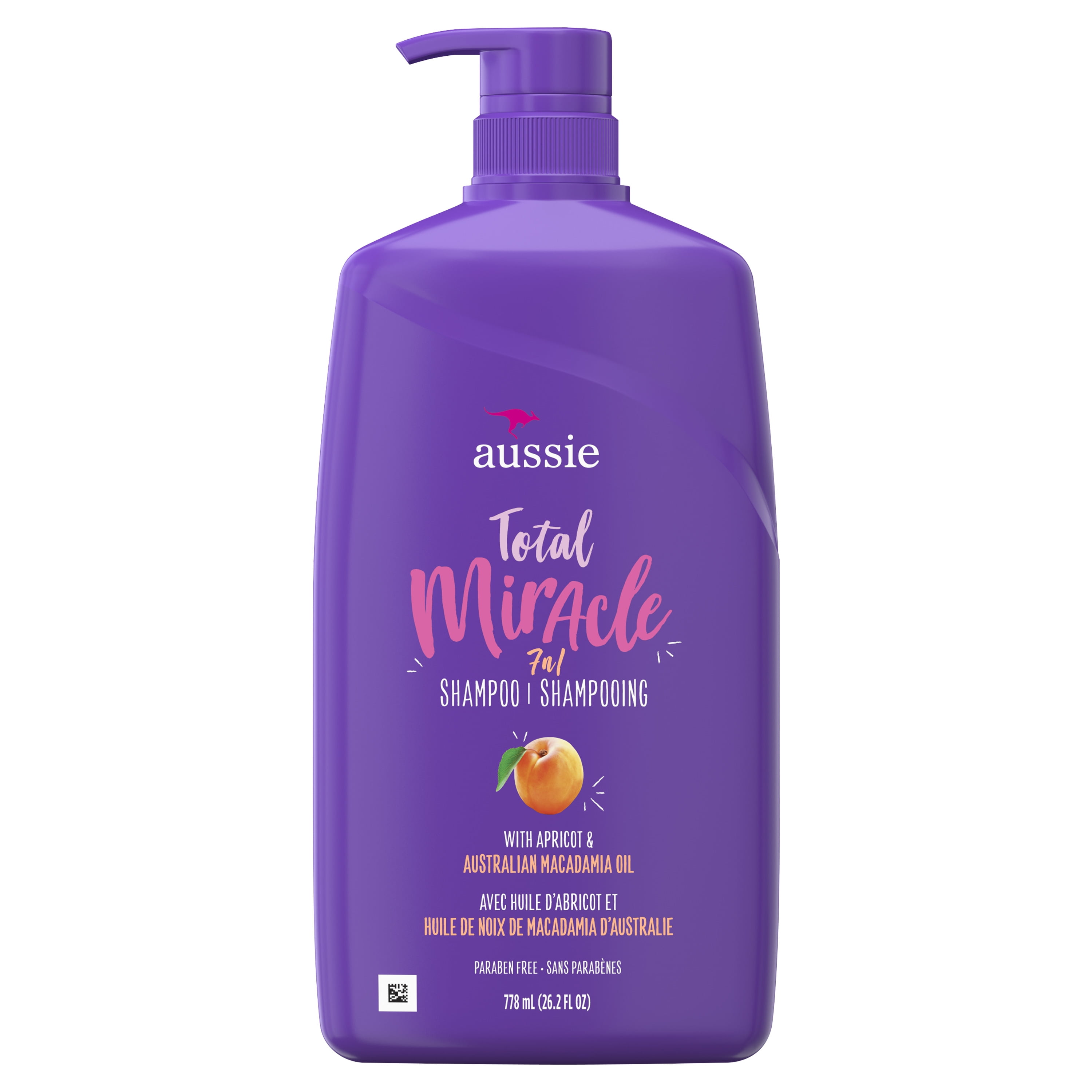 Aussie Total Miracle Shampoo, Paraben Free, 26.2 Fl Oz