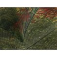thumbnail image 4 of Ambesonne Country Quilted Bedspread Set 3 Pcs, Portland Japan Garden, Queen Size, Red Yellow Green, 4 of 5
