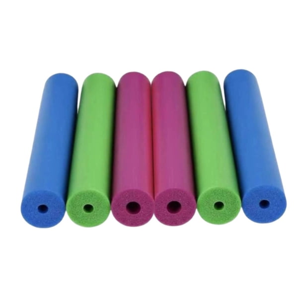 Tubos de espuma antideslizantes resistentes al calor, tubos aislantes recortables 6x Morado Azul Verde