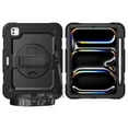 thumbnail image 2 of SaniMore for iPad Pro 11 2024 Case, 3 Layers Multi-Functional Cover with Pencil Holder Shoulder & Hand Strap 360° Rotatable Kickstand Shockproof Protective Shell, Black, 2 of 11