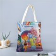 thumbnail image 2 of Elemental Bolso de tela con estampado de lienzo para mujer, bolsa de compras reutilizable y estética, con cremallera interior, regalo para mujer,40*40cm., 2 of 6