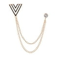 thumbnail image 2 of Broche para hombre, Pin para traje, cadenas colgantes, broche de boda de aleación, Pin para sombrero de esmoquin Oro Yuyangstore Broche de traje para hombre, 2 of 8