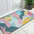 thumbnail image 2 of ONETECH Mix of Color Shapes Happy Artwork Door Mats Non-Slip Durable Entrance Mat 19.68*47.24 in, 2 of 6