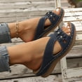 thumbnail image 4 of Censtreet Women’s Flat Trendy Dressy Womans Summer Wedge Sandals with Comfortable Flatform Arch Support Walking Outdoor, 4 of 8
