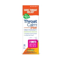 Boiron ThroatCalm Spray, Homeopathic Medicine for Sore Throat Relief, 0.68 fl oz (2 Pack)