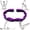 Purple, variant on Fitness Resistance Band, Number Stretch Band with Clear Markings, 8-Section Elastic Training Band for Stretching, Yoga & Strength Training