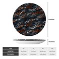 thumbnail image 2 of Bingfone Cool Sports Car Print Bone China Dinner Decorative Plates,Handmade Ceramic Dinner Plate with Stand for Home Club-7in, 2 of 6