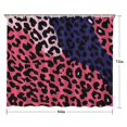 thumbnail image 5 of Pink and Black Of Leopard Print Shower Curtain 84"x72" ,Bathroom Decorative Shower Curtains Set with 12 Hooks,Modern Waterproof Washable Shower Curtain, 5 of 6