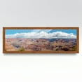 thumbnail image 2 of 32x16 Light Brown Veneer Real Wood Picture Frame Width 1.25 inches | Interior Frame Depth 0.5, 2 of 8