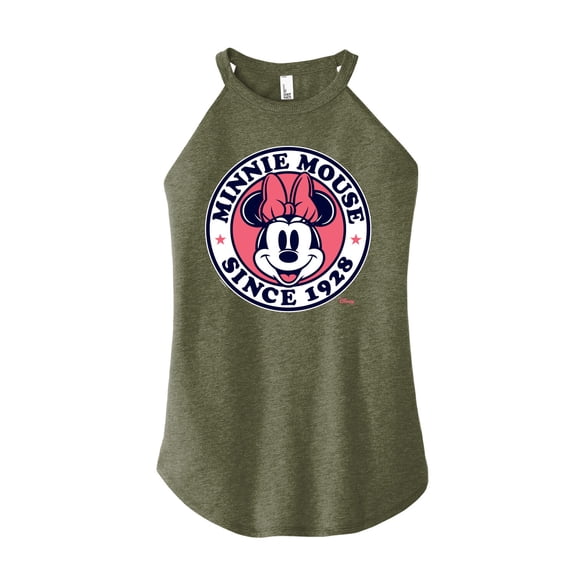 Disney - Minnie Mouse - Since 1918 - Juniors High Neck Tank Top