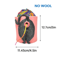 thumbnail image 3 of Cat Yarn Bowl Artwork with Hole Crochet Knitting Basket Holder Dispenser for Desktop Bedroom C, 3 of 4