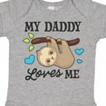 thumbnail image 4 of Inktastic My Daddy Loves Me with Sloth and Hearts Boys or Girls Baby Bodysuit, 4 of 5