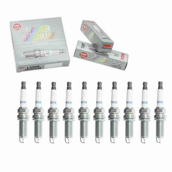 10 pc NGK 1406 Laser Iridium Spark Plugs for 22401 EZ37C 22401-1LA1C 22401-1LA7C 3442 4712 9693 FXE22HR11 IXEH22TT Ignition Wire Secondary Fits select: 2013-2020 NISSAN PATHFINDER