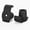Black(1 1/8"), variant on SupreGear Walker Ski Glides for Folding Walkers 1-1/8 Inch Metal Insert Caps 2-Pack Black