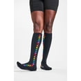 thumbnail image 3 of Nurse Mates Compression Socks Wide Calf Up To 22" Color: Rainbow Hearts, Size: 9-11 Wide, 3 of 3