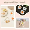 thumbnail image 2 of Food Cabochon 18pcs 3D Egg Tiles Big Dome Tiles Yellow Resin Ornaments Fried Egg Decor, 2 of 6