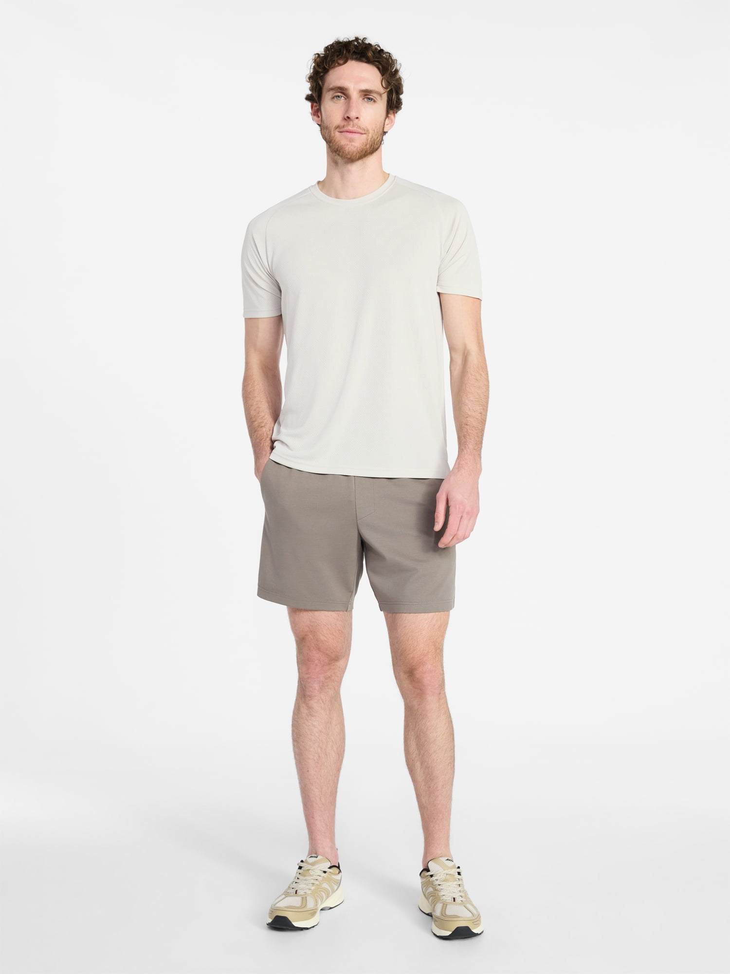 Athletic Works Men's and Big Men's DriWorks Mesh Tee with Short Sleeves, Sizes XS-5XL