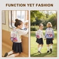 thumbnail image 2 of URSOFINE Color Block Drawstring Backpack Lightweight Large Capacity Casual Daypack, 2 of 8