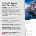thumbnail image 2 of J'Adrore Voyager | 2023 12x24 Inch Square Wall Calendar, 2 of 8