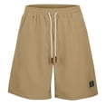 thumbnail image 3 of PIMSSY Men Casual Shorts Comfortable Breathable Lightweight Summer Outdoor Athletic Relaxed Fit Stretch Elastic Waistband Soft Fabric Solid Color Male Breathable Bottoms, 3 of 9