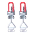 thumbnail image 3 of NICEXMAS 2Pcs Toggle Latches Rectangular Galvanized Iron for Storage Boxes Tool Boxes Clamping, 3 of 8