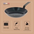 thumbnail image 3 of Sartén De Buyer, acero al carbono azul, 24 cm de diámetro, apta para horno, 3 of 9