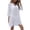 Z-White372, variant on JIAYUE Womens Swimwear Cover-Ups 3/4 Sleeve Pure Color Deep V Neck Above Knee Curved Hem Beach Shirt Sexy Loose Lightweight Cozy Bikini Cover Up Tops