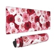 thumbnail image 2 of Pofeuu Rose Print Desk Mat for Keyboard and Mouse，Computer Desk Matt for Desktop，Large Mouse Pad for Desk，Desk Pads on Top of Desks 12x31.5in, 2 of 8