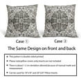 thumbnail image 5 of Black White Grey Ethnic Boho Throw Pillow Covers 20X20 Inches Set of 2 Bohemian Carpet Vintage Pillow Cases Black Gray Floral Rug Pillow Cover Farmhouse Home Decor for Room Couch Patio Porch Outdoor, 5 of 5