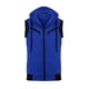 thumbnail image 1 of INSPIRE CHIC Chaleco con capucha para hombre, sin mangas, con cremallera y cordón, 50 Azul, 1 of 8
