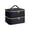 Black, variant on Nail Polish Organizer Case, Double-Layer Nail Polish Storage with Adjustable Dividers, Portable Nail Polish Bag for Nail Gel Nail Lamp and Manicure Tools,PinkGold