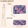 thumbnail image 4 of FORMRS Women Crossbody Purse with Chain Strap Vegan Leather Shoulder Handbag, Watercolor Pink Marble Pattern, 4 of 7