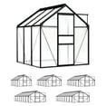 thumbnail image 3 of vidaXL Greenhouse Patio Grow House Outdoor Green House Anthracite Aluminum, 3 of 53