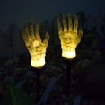 thumbnail image 5 of Solar Halloween Skeleton Pathway Lights, 4 Pack Lighted Outdoor Stake Decorations, Waterproof LED Yard and Garden Lights for Halloween Pathway, Lawn, Patio, Party Decor (Warm White), 5 of 5