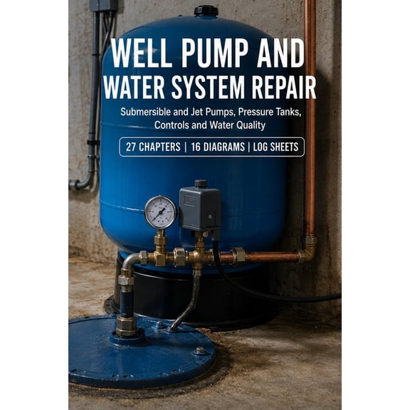 Well Pump and Water System Repair: Pressure Tanks, Switches, Jet and Submersible Pumps: Diagnosis, Repair, Water Quality, (Paperback)