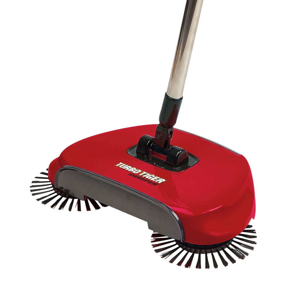 Turbo Tiger Sweeper - Hard Floor Rotating Brush Broom - Walmart.com