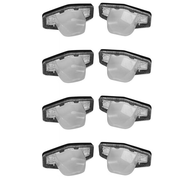LED License Plate Light Lampshade for -V -V Accord 8-Pieces Tag Lamp Assembly Replacement