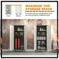 GangMei Metal Rolling Garage 71'' Tall Industrial Storage