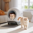 thumbnail image 7 of Homall Self-Cleaning Cat Litter Box with App Control, Safety Protection, WiFi, Automatic, Waste Bags, Gray, 7 of 7
