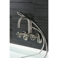 thumbnail image 2 of Kingston Brass AE8458RX Belknap Wall Mount Clawfoot Tub Faucet, Brushed Nickel, 2 of 7