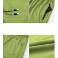 thumbnail image 3 of Tyhengta Mens Shorts Casual Sports Drawstring Zipper Pockets Elastic Waist Fruitgreen 34, 3 of 8